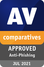 AV Comparatives 在 2021 年颁发了 Avast反钓鱼证书。